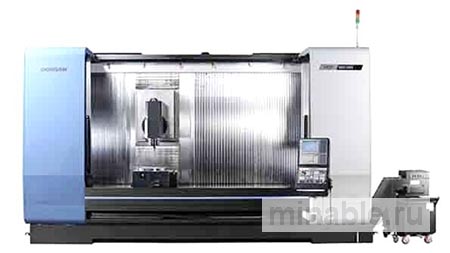 Вертикальный обрабатывающий центр с подвижной колонкой и с головой с наклонным шпинделем