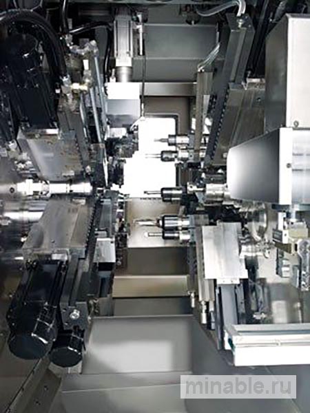 Двусторонний многошпиндельный токарный станок с числовым программным управлением