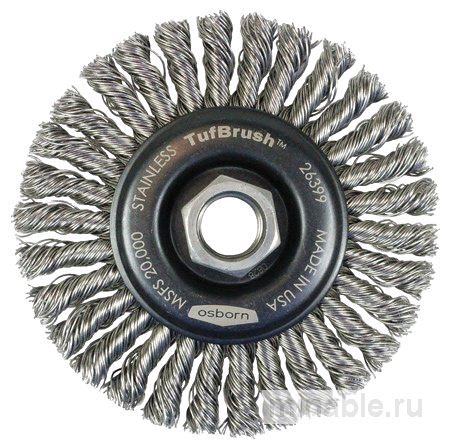 Проволочные дисковые плетеные щетки Osborn TufBrush