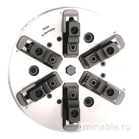 Шестикулачковый патрон токарного станка с уплотнением