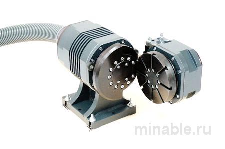 Двухосевой поворотный узел с прямоприводными поворотными ступенями