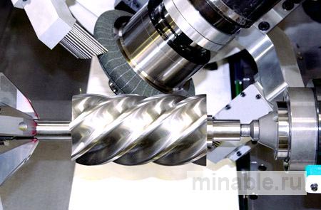 Цилиндрический шлифовальный станок для изготовления роторных валов