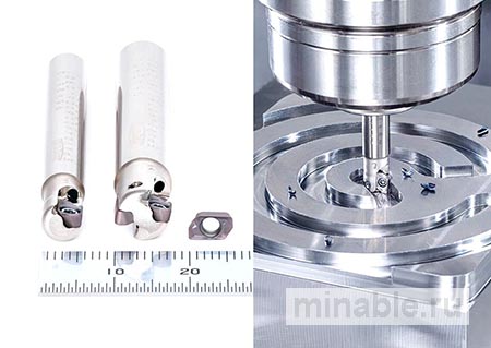 Малая фреза для обработки уступов TungForce-Rec04 обеспечивает максимальную производительность