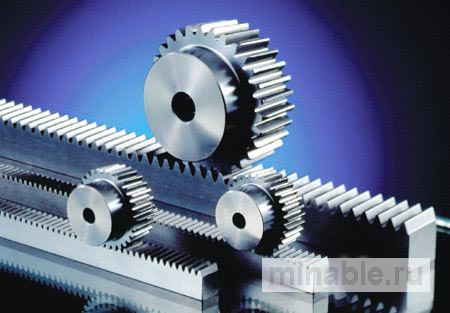 Метрические рейки и шестерни с круглым шагом