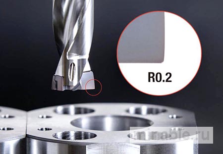 Tungaloy добавляет в линейку DrillMeister головку с угловым радиусом для зенковки отверстий