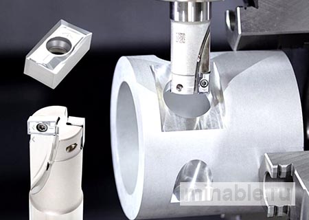 Режущая пластина AM Type от Tungaloy для обработки цветных металлов для многофункциональной фрезы DoMultiRec