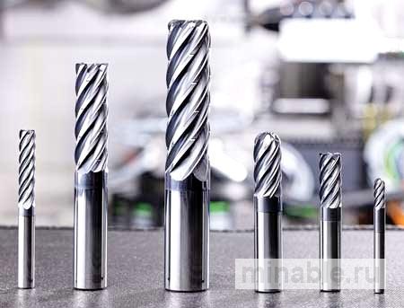 Концевая фреза с шестью канавками для титана и суперсплавов