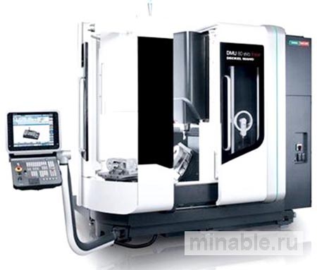 Обрабатывающий центр DMG DMU 80 eVo с устройством автоматической смены спутников
