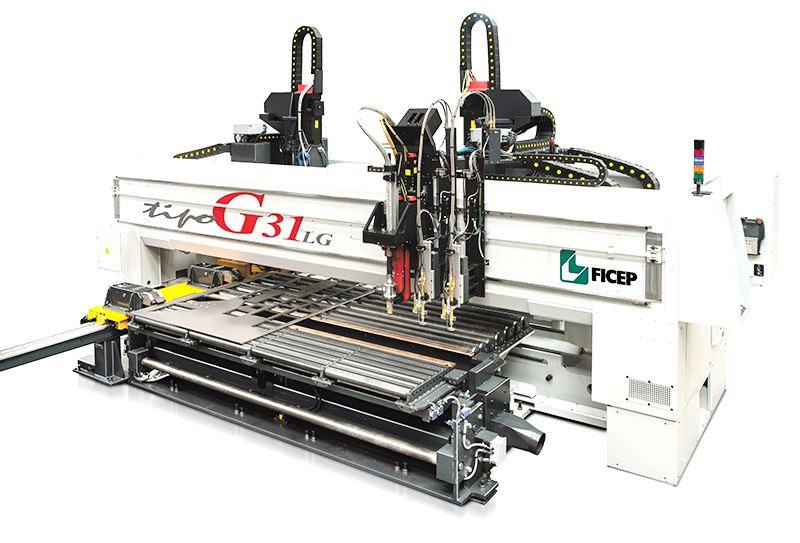 TIPO G — автоматическая линия с ЧПУ для сверления и резки больших листов