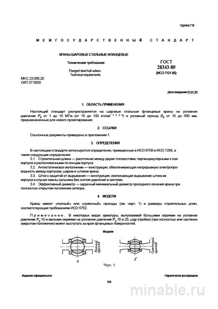 ГОСТ 28343-89: Фланцевые шаровые краны – Полный разбор и требования