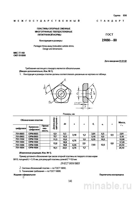 ГОСТ 19080-80: Пластины опорные - Разбор и Описание