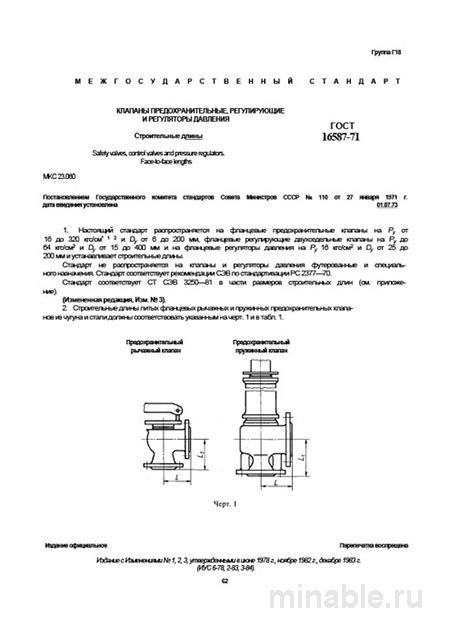 ГОСТ 16587-71: Разбор и описание клапанов, регулирующих и регуляторов давления