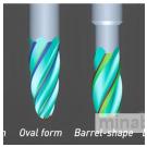 Программное обеспечение для шлифования бочкообразных концевых фрез с шаровой головкой