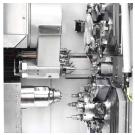 Работа подвижной и неподвижной бабки в составе станка TRAUB TNL20